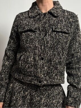NWT Jason Wu Black and White Tweed Jacket SIZE 6